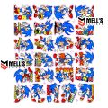 stiker kartun karakter animasi sonic isi 50 lembar stiker motor mobil helm. 