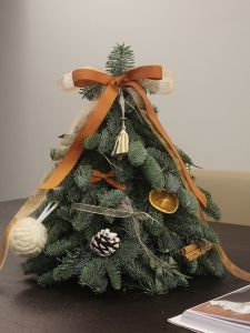 กิ่งไม้สนสดธรรมชาติ DIY แฮนด์เมด ตกแต่งต้นไม้คริสต์มาส กิ่งไม้สนพร้อมเมล็ดสำหรับตกแต่งบ้าน วัสดุไม้