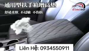 Tấm đệm để tay ô tô bọc da cao cấp