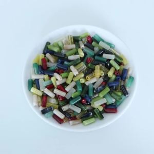 100pcs/lot Colored Acrylic Tube Beads Cylindrical Imitation Stone Loose Spacer Beads For DIY Bracelet Necklace Jewelry Wholesale