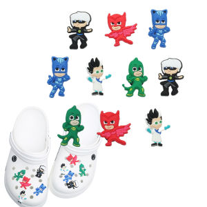 Hot Toys | 10PCS Cartoon Catboy Shoe Charms Colorful PVC Clog Buckle Decorations DIY Craft Supplies Party Favors Kids Birthday Gift