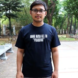 Desain Kaos Keren - Kaos Pemilu Anak Muda All In Prabowo