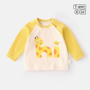 HUANMILE | Áo Thun Dài Tay Cotton Cho Bé Mùa Xuân