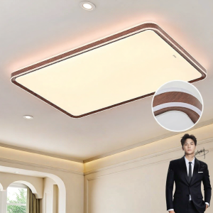 OPPLE | Living Room Mid-Century Wood Grain LED Eye-Care Ceiling Light