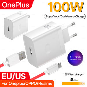 100W Oneplus 13R Original Charger 80W 65W SUPERVOOC Adapter One Plus 13 12 12R 11 Pro Nord For Oppo Realme Charge Type C Cable