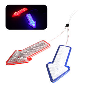 2 Cái Đèn LED Hình Mũi Tên Đèn Báo Tín Hiệu Phía Sau Màu Đỏ Xanh Nhấp Nháy Cho Xe Máy Ô Tô Đèn LED Tín Hiệu Mô-đun