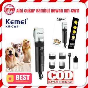 Alat Cukur Rambut Pet Clipper Elektrik KM CW 11 Bulu Hewan Anjing Kucing Kelinci Mesin Pemotong Bulu Cukuran Kemei KM CW11
