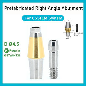 JNSUR Prefabricated Angled Abutment Compatible with OSSTEM System Single Unit Restoration Implant Analog with Protective Cap