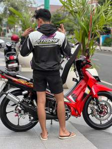 JAKET FULL PRINT 2STROKE 2TAK 2STROKEINDONESIAN RACING DISTRO RIDING SUNMORI TWO STROKE HOBI2STROKE