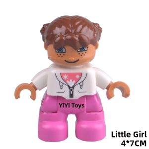 Large Particle Building Blocks Figure Doll Accessories Assembly Kit Loose Parts Childrens Toy Training Class Compatible Somewhat