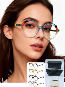 1.Multi-Plate Spliced Eyeglasses Frames Popular Craft & Color Elements This Year Suitable for Myopia Presbyopia & Optical Lens