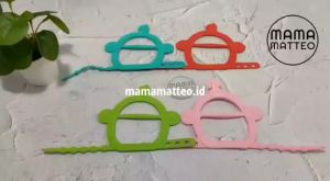 TEETHER Gelang Bayi SIlikon / Bahan Food Grade Silicone / Gigitan Tangan Bayi / Warna Pink Biru Merah Hijau Brown Mauve
