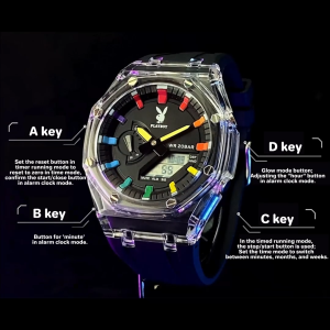 Playboy jam tangan asli pasangan pria/jam tangan kasual wanita anti air original asli import untuk