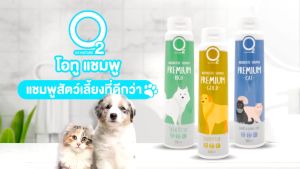 O2 Shampoo แชมพูแมว สูตร Cat & Kitten อ่อนโยนต่อผิวแมวทุกสายพันธุ์ หอมยาวนาน