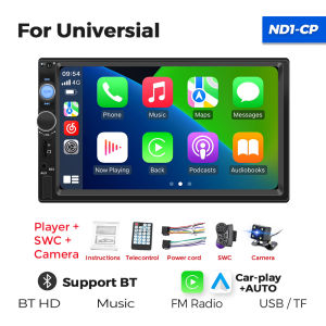 7inch Car Radio 2din HD Touchscreen MP5 Player Support Bluetooth FM ISO Power Mirror Link Carplay Android  Multimedia Player