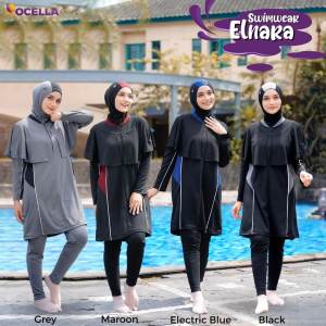 Baju Renang Anak Swimwear Denara Rocella | Pakaian Renang Anak Perempuan Muslim Hijab | Swimming Suit Anak Cewek Muslim Syari