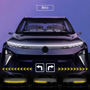 LED รถ Hood ไฟตกแต่ง Strip เริ่ม Scan แบบไดนามิก Ambient Light รถ Daytime Running Light DRL เลี้ยวสัญญาณ 12V