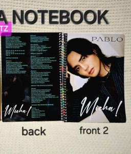PABLO LAON inspired notebooks 80leaves with lines and Notebook Jacket