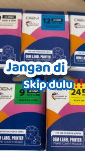 OEM LABEL TAPE 12mm x 5m IRON-ON / LABEL BAJU/KAIN FOR USE ON EPSON STIKER