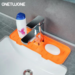 Onetwone อ่างล้างจานสาดยามซิลิโคนก๊อกน้ำเสื่ออ่างล้างจานน้ำสายดายามก๊อกน้ำสาดจับซิลิโคน D Eflector บนที่ภายใต้ก๊อกน้ำสำหรับห้องครัวและห้องน้ำอ่างล้างมือแห้ง
