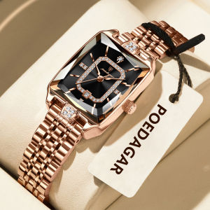 POEDAGAR | Đồng Hồ Đeo Tay Nữ POEDAGAR Cao Cấp Bằng Thép Không Gỉ Máy Quartz Chống Nước Thời Trang Lịch Ngày.