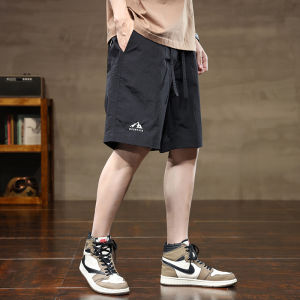 Quần Short Nam Mùa Hè Ice Silk Mỏng Quần Dài Ống Đứng Rộng Rãi Quần Thể Thao Mỹ Quần Dài Năm Điểm Quần Dài Thường Ngày