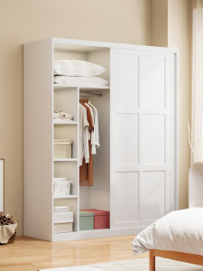 Sliding Door Large Capacity Metal Wardrobe