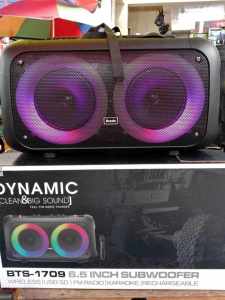 BRODU BTS-1709 Bluetooth Speaker Wireless Karaoke Free Wireless Mic