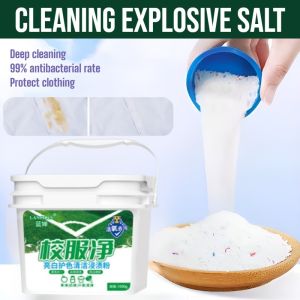 [Great Value Bulk Pack] School Uniform Cleaning Explosive Salt Fabric Stain Remover Strong Detergent Remove Dirt Yellow Bleaching