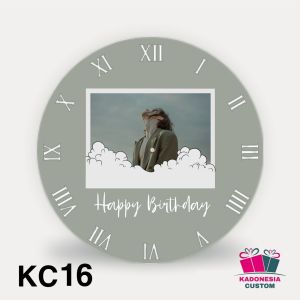 Ukuran diameter 22 cm Jam dinding / meja kaca foto logo instansi sekolah partai kantor gift hadiah kado souvenir custom cewek cowok ultah ulang tahun pernikahan wedding wisuda graduation event doorprize KKN unik murah aesthetic