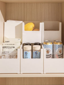 Kitchen Home Use Right Angle Storage Box Desktop Organizer Basket Cabinet Shelf Miscellaneous Goods Storage Box Mask Arrangement Box