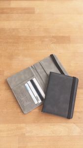 RFID Leather Travel Passport with Cards Holder