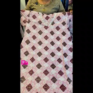 Madanikas Elegant Foil Printed Cambric Cotton Long Kurti for Women MB Series