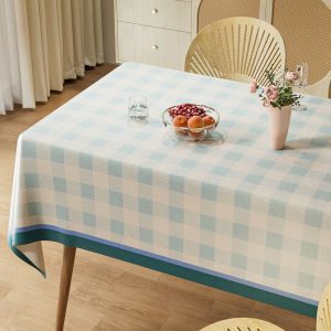 New 2025 Luxurious Oil-proof Waterproof Tablecloth No-wash Red Festive New Year Dining Table Mat European Style PVC Material