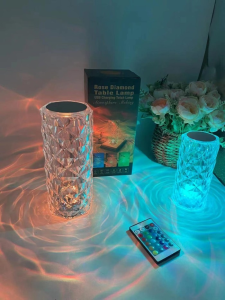 Lampu Hias Meja LED kristal Diamond Table Light 16 Warna Cahaya RGB LAMPU MEJA DIAMOND TABLE CRYSTAL ROSE LAMP TOTCH LAMP
