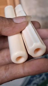 Pipa Gading Asli Lokal Panjang 10cm Bulat Blimbing Mulus