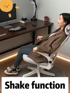 Office Chair with Headrest Ergonomic Chair Computer Chair Rotary Lift Chair Bow Frame Study Chair Breathable Long Sitting Comfort Office / Gaming Chair