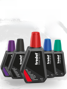 Trodat Zhuo Da Import 7011 Ink Return Stamp-Pad Ink Water-Based SEAL Special Ink Tilting Financial Office Supplement Red Blue Black Purple Green Quick-Drying Red Stamp-Pad Ink Office Seal Stamp-Pad Ink 28ml