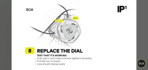 Bộ Khóa BOA Giày Xe Đạp IP1 L/R Màu Đen.