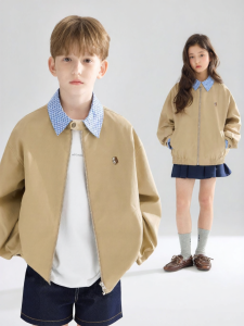 MUCMUKN | Vintage Turn-down Collar Checked Splicing Jacket