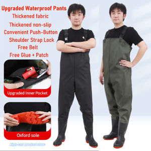 Thickened Waterproof Overalls Clothing Pants Hunting Breathable Pvc NylonFabricBootsFlyFishingWaders