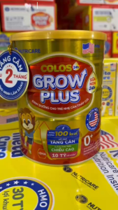 Sữa bột Nutricare Colos 24h Grow Plus 0+ LON 850G giúp trẻ phát triển toàn diện