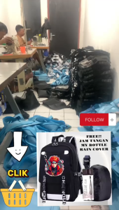 Tas Ransel Anak Sekolah Sd Smp Fashion 4in1 NARUTO NI 0104 Ransel Cowo Paket Murah