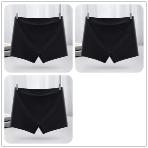 Womens Safety Shorts Ice Silk No Roll Edge Short Thin Summer Bottoming Pants under Skirt Casual Nylon Spandex Blend