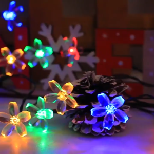 AIMO Cherry Blossoms Christmas Light Solar Waterproof Outdoor Led Fairy For Garden Festivals