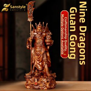 sanstyle | Lucky Charm Guan Yu Statue Living Room Office Decor