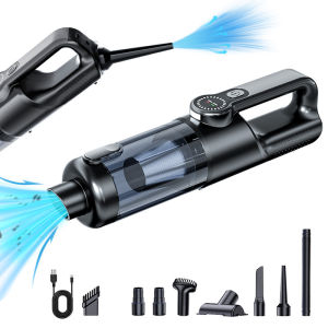 Wireless Handheld Mini Car Vacuum Cleaner Brushless Motor One Button Dust Dump LED Light Retractable Tube ForCar Home Office Pet
