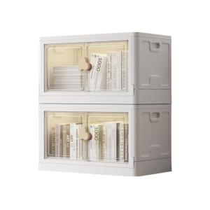 YOUYIDIAN | Dustproof Book Storage Cabinet Easy-Fold Home Bookshelf