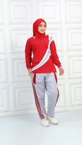 Baju Olahraga Senam Lengan Panjang / Atasan Kaos Olahraga Wanita dan Pria