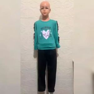 Cod Set Anak Perempuan Viral Motif Sablon Set You Smile Lengan Panjang Bahan Babyterry Setelan Viral 2026